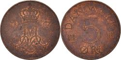 World Coins - Coin, Denmark, Margrethe II, 5 Öre, 1977, Copenhagen, , Copper Clad