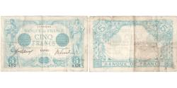 World Coins - France, 5 Francs, Bleu, 1912-06-03, A.431, VF(30-35)
