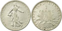 World Coins - Coin, France, Semeuse, Franc, 1903, Paris, , Silver, KM:844.1