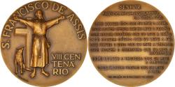 World Coins - Portugal, Medal, San Francisco de Assis, VII Centenario, Religions & beliefs