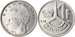 World Coins - Coin, Belgium, Baudouin I, Franc, 1990, , Nickel Plated Iron, KM:170