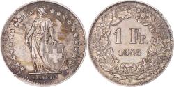 World Coins - Coin, Switzerland, Franc, 1945, Bern, , Silver, KM:24