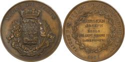 World Coins - France, Medal, Caisse des Ecoles du XIème Arrondissement, Paris, 1886, Bronze