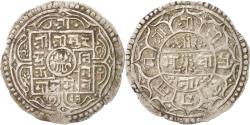 World Coins - Coin, Nepal, SHAH DYNASTY, Surendra Vikrama, Mohar, 1869, , Silver