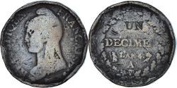 World Coins - Coin, France, Dupré, 1 Décime, AN 4, Paris, Modification du 2 décimes