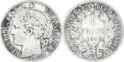 World Coins - Coin, France, Cérès, Franc, 1872, Paris, , Silver, KM:822.1