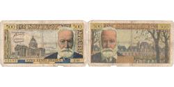 World Coins - France, 500 Francs, Victor Hugo, 1955-01-06, Z.62 15195, F(12-15)
