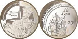 World Coins - France, 10 Euro, Jacques Cartier, 2011, Paris, Silver, , KM:1795