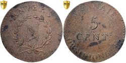 World Coins - France, Napoleon I, 5 Centimes, 1814, Anvers, Grand Module, Bronze, PCGS