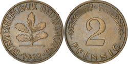 World Coins - Coin, GERMANY - FEDERAL REPUBLIC, 2 Pfennig, 1962, Karlsruhe, , Bronze