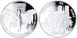 World Coins - Coin, France, Libération de Paris, 100 Francs, 1994, ESSAI, , Silver