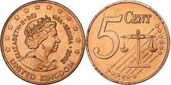 World Coins - United Kingdom, 5 Euro Cent, Fantasy euro patterns, 2002, Copper Plated Steel