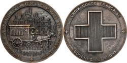 World Coins - France, Medal, Croix Rouge des Bouches-du-Rhône, Centenaire, 1970, Silvered