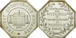World Coins - France, Token, Notary, 1858, , Silver, Lerouge:326
