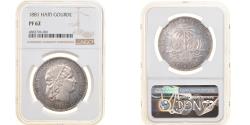World Coins - Coin, Haiti, Gourde, 1881, Very rare, NGC, , MS(60-62), Silver, KM:Pn84