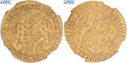 World Coins - France, Philippe VI, Pavillon d'or, 1339, Pontivy's Hoard, Gold, NGC,