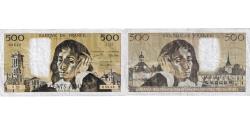 World Coins - France, 500 Francs, Pascal, 1971, V.25, EF(40-45), Fayette:71.6