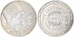 World Coins - France, 10 Euro, Midi-Pyrénées, 2010, Paris, , Silver, KM:1663