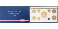 World Coins - Coin, France, Coffret 1 c. à 50 frs., 1974, Monnaie de Paris, FDC,
