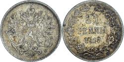 World Coins - Coin, Finland, Nicholas II, 25 Penniä, 1917, Helsinki, , Silver