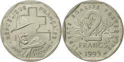 World Coins - Coin, France, Jean Moulin, 2 Francs, 1993, Paris, , Nickel, KM:1062