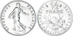 World Coins - Coin, France, Semeuse, 1/2 Franc, 1977, Paris, , Nickel, KM:931.1