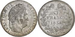 World Coins - France, Louis-Philippe, 5 Francs, 1834, La Rochelle, Silver,