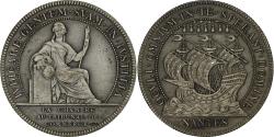 World Coins - France, Token, Chambre au Tribunal de Commerce, Nantes, Silver, Flan mat