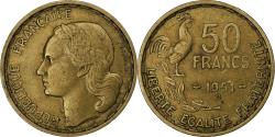 World Coins - France, 50 Francs, Guiraud, 1951, Beaumont - Le Roger, Cupro-Aluminium