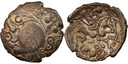 Ancient Coins - Aulerci Eburovices, 1/4 Stater, 1st century BC, Extremely rare, Electrum