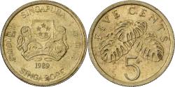 World Coins - Singapore, 5 Cents, 1989, Aluminum-Bronze, , KM:50