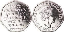 World Coins - Coin, Gibraltar, 50 Pence, 2020, Brexit, , Copper-nickel