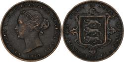 World Coins - Jersey, Victoria, 1/26 Shilling, 1870, Bronze, , KM:4