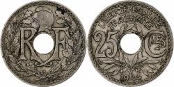 World Coins - France, 25 Centimes, Lindauer, 1914, Paris, Souligné, Nickel,