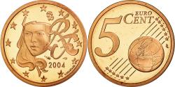 World Coins - France, 5 Euro Cent, 2004, , Copper Plated Steel, KM:1284