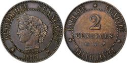 World Coins - France, 2 Centimes, Cérès, 1896, Paris, Bronze, , Gadoury:105