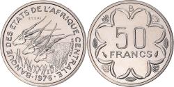 World Coins - Coin, Central Africa, 50 Francs, 1976, Monnaie de Paris, ESSAI,