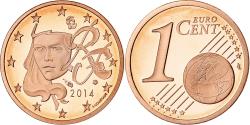 World Coins - France, Euro Cent, 2014, Paris, Copper Plated Steel, , Gadoury:1