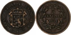World Coins - Luxembourg, William III, 5 Centimes, 1854, Brussels, Bronze, , KM:22