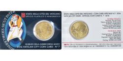 World Coins - VATICAN CITY, 50 Euro Cent, 2016, Coin card N°7, , Brass