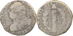 World Coins - Coin, France, 2 sols françois, 2 Sols, 1792, Lille, métal de cloche,
