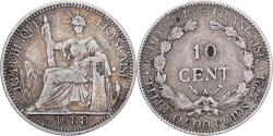 World Coins - French Indochina, 10 Cents, 1888, Paris, Silver, , Lecompte:130, KM:2