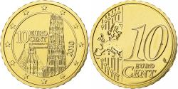 World Coins - Austria, 10 Euro Cent, 2010, Vienna, BU, , Nordic gold, KM:3139