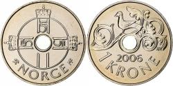 World Coins - Norway, Harald V, 1 Krone, 2006, Kongsberg, Copper-nickel, , KM:462