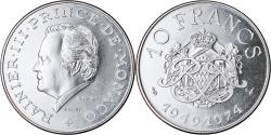 World Coins - Coin, Monaco, 10 Francs, 1974, ESSAI, , Silver, KM:E64, Gadoury:MC156