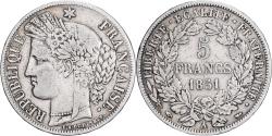 World Coins - France, 5 Francs, Cérès, 1851, Paris, Silver, , Gadoury:719, KM:761.1