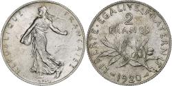 World Coins - France, 2 Francs, Semeuse, 1920, Paris, Silver, , Gadoury:532, KM:845.1