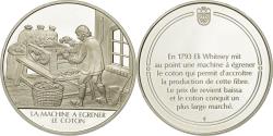 World Coins - France, Medal, La machine à égrener, Sciences & Technologies,
