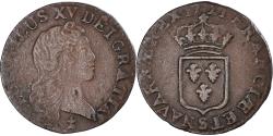 World Coins - Coin, France, Louis XV, Liard au buste enfantin, Liard, 1721, Reims,