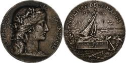 World Coins - France, Medal, Ministère de la Marine, Régates, 1904, Silver, Dupuis.D